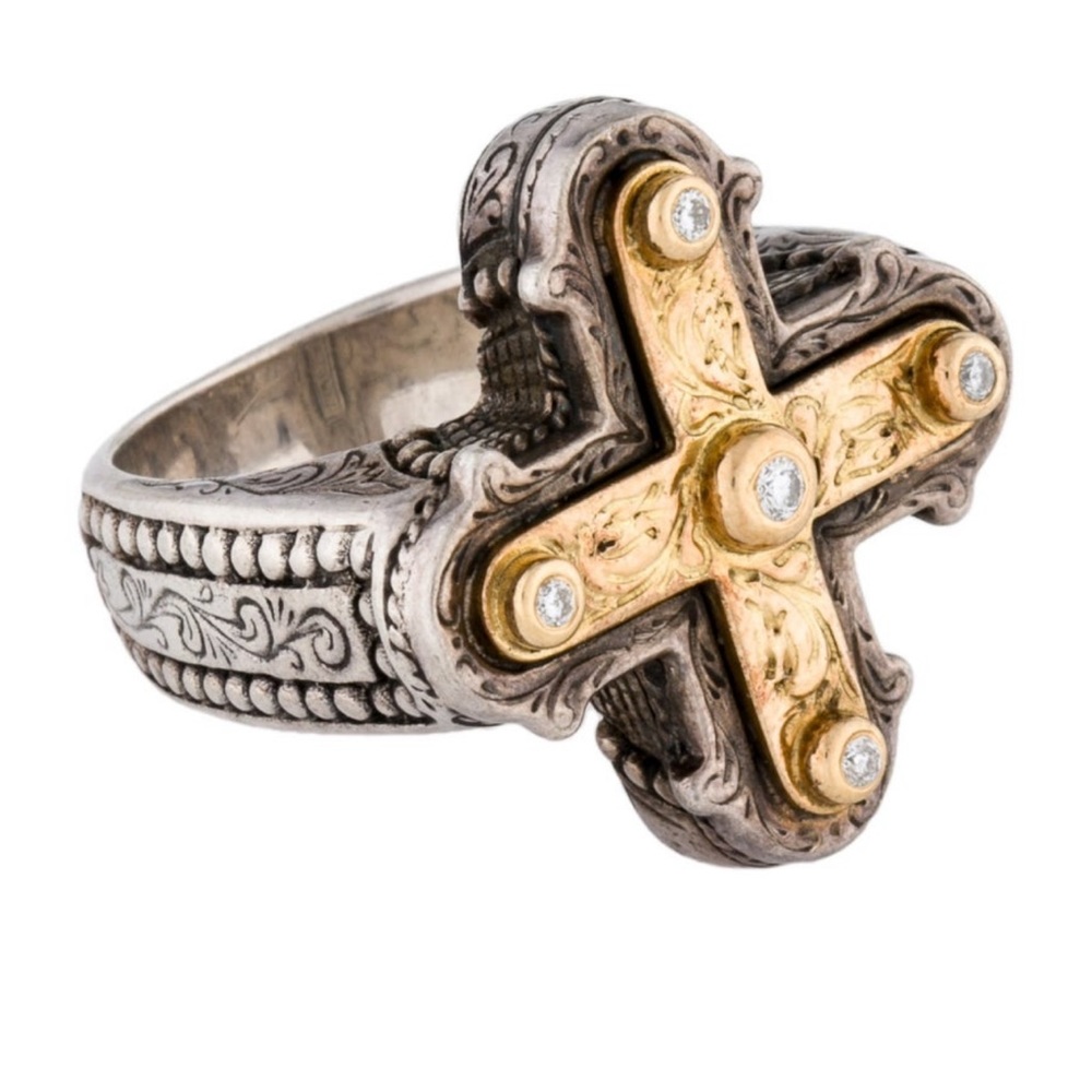 Konstantino Cross Ring (unisex)